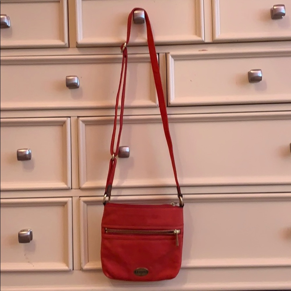 Red Fossil Purse